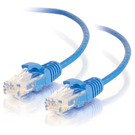 Data Processorme 1 ft. Cat6 Blue UTP 28Awg Slim Patch Cable DA3541419
